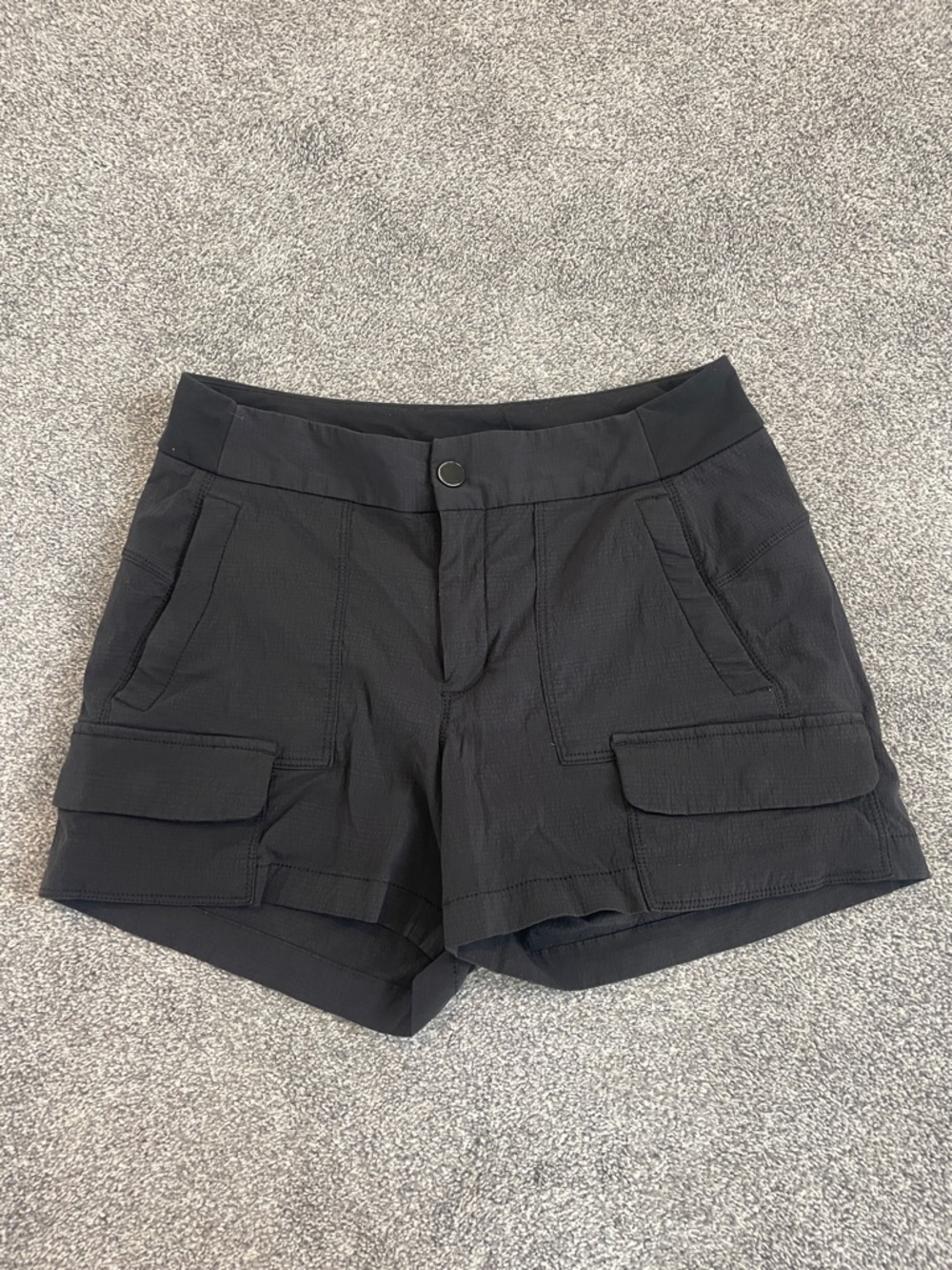 Athleta Black Cargo Athletic Shorts